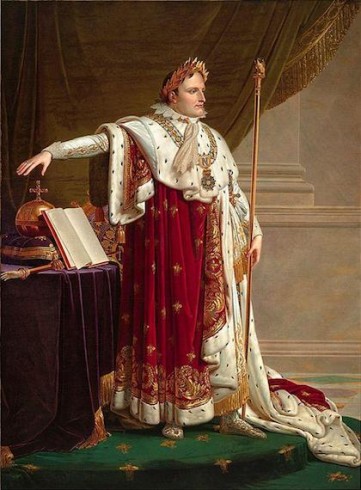 Napoleon's coronation robe was emroidered with 300  honeybees