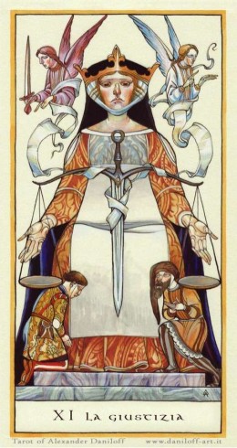 daniloff tarot giustizia.jpg